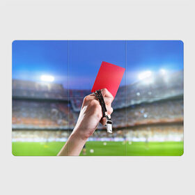 Магнитный плакат 3Х2 с принтом Красная карточка в Санкт-Петербурге, Полимерный материал с магнитным слоем | 6 деталей размером 9*9 см | red card | красная карточка | премьер лига | рфпл | футбол