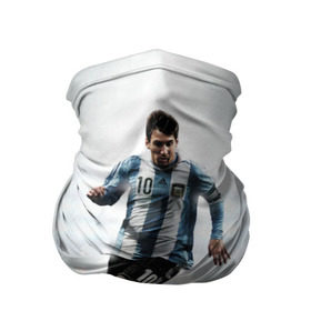 Бандана-труба 3D с принтом Leo Messi в Санкт-Петербурге, 100% полиэстер, ткань с особыми свойствами — Activecool | плотность 150‒180 г/м2; хорошо тянется, но сохраняет форму | barselona | messi | аргентина | барселона | месси | мяч | футбол