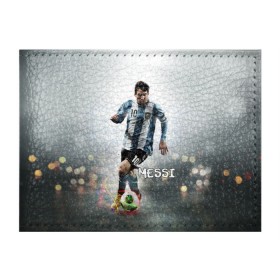 Обложка для студенческого билета с принтом Leo Messi в Санкт-Петербурге, натуральная кожа | Размер: 11*8 см; Печать на всей внешней стороне | barselona | messi | аргентина | барселона | месси | мяч | футбол