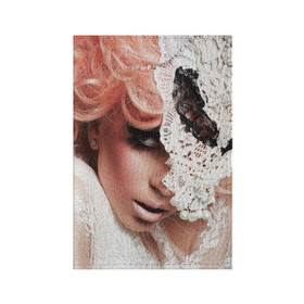 Обложка для паспорта матовая кожа с принтом Lady Gaga в Санкт-Петербурге, натуральная матовая кожа | размер 19,3 х 13,7 см; прозрачные пластиковые крепления | Тематика изображения на принте: lady gaga | звезда | знаменитость | леди гага | музыка | певица