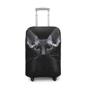 Чехол для чемодана 3D с принтом Сфинкс 2 в Санкт-Петербурге, 86% полиэфир, 14% спандекс | двустороннее нанесение принта, прорези для ручек и колес | кот | котенок | котик | котэ | кошка | сфинкс
