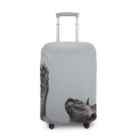 Чехол для чемодана 3D с принтом Сфинкс 3 в Санкт-Петербурге, 86% полиэфир, 14% спандекс | двустороннее нанесение принта, прорези для ручек и колес | кот | котенок | котик | котэ | кошка | сфинкс