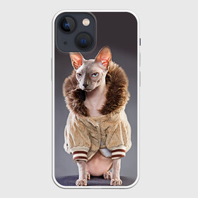Чехол для iPhone 13 mini с принтом Сфинкс 4 в Санкт-Петербурге,  |  | кот | котенок | котик | котэ | кошка | сфинкс