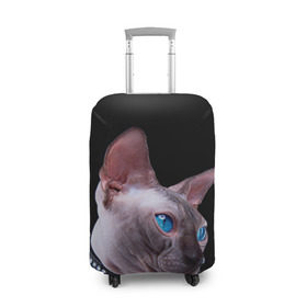Чехол для чемодана 3D с принтом Сфинкс 6 в Санкт-Петербурге, 86% полиэфир, 14% спандекс | двустороннее нанесение принта, прорези для ручек и колес | кот | котенок | котик | котэ | кошка | сфинкс
