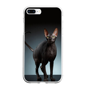 Чехол для iPhone 7Plus/8 Plus матовый с принтом Сфинкс 7 в Санкт-Петербурге, Силикон | Область печати: задняя сторона чехла, без боковых панелей | кот | котенок | котик | котэ | кошка | сфинкс