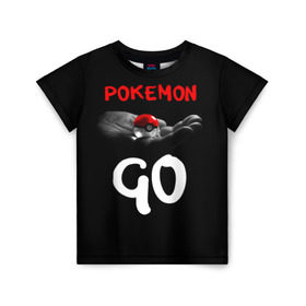 Детская футболка 3D с принтом Pokemon GO 5 в Санкт-Петербурге, 100% гипоаллергенный полиэфир | прямой крой, круглый вырез горловины, длина до линии бедер, чуть спущенное плечо, ткань немного тянется | Тематика изображения на принте: pikachu | poke ball | pokemon | pokemon go | пикачу | покемон