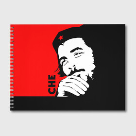 Альбом для рисования с принтом Че Гевара в Санкт-Петербурге, 100% бумага
 | матовая бумага, плотность 200 мг. | Тематика изображения на принте: che | che guevara | comandante | revolution | viva | революция | че | чегевара