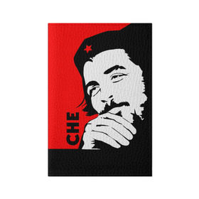 Обложка для паспорта матовая кожа с принтом Че Гевара в Санкт-Петербурге, натуральная матовая кожа | размер 19,3 х 13,7 см; прозрачные пластиковые крепления | che | che guevara | comandante | revolution | viva | революция | че | чегевара