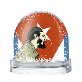 Снежный шар с принтом Куба в Санкт-Петербурге, Пластик | Изображение внутри шара печатается на глянцевой фотобумаге с двух сторон | che | patria o muerte | кастро | куба | о.м.с.к. | революция | ссср | фидель | фидель кастро