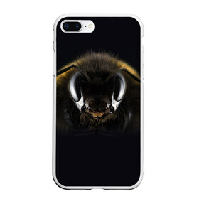 Чехол для iPhone 7Plus/8 Plus матовый с принтом Пчела в Санкт-Петербурге, Силикон | Область печати: задняя сторона чехла, без боковых панелей | глаза | насекомое | оса | пчела