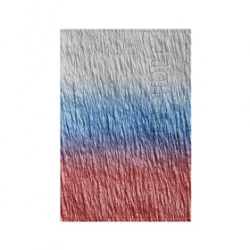 Обложка для паспорта матовая кожа с принтом Текстура стены ,флаг в Санкт-Петербурге, натуральная матовая кожа | размер 19,3 х 13,7 см; прозрачные пластиковые крепления | Тематика изображения на принте: линии | патриот | полосы | стена | текстура | трещины | флаг | форма | фото | цвет
