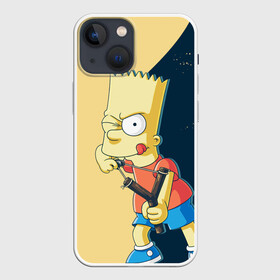 Чехол для iPhone 13 mini с принтом Барт в Санкт-Петербурге,  |  | simpsons | барт | гомер | мардж | симпсоны