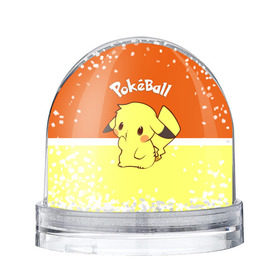 Снежный шар с принтом Pokeball в Санкт-Петербурге, Пластик | Изображение внутри шара печатается на глянцевой фотобумаге с двух сторон | pikachu | pokeboll | pokemon | пикачу | покеболл | покемон