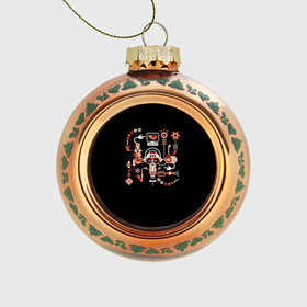Стеклянный ёлочный шар с принтом Импрессионизм 8 в Санкт-Петербурге, Стекло | Диаметр: 80 мм | Тематика изображения на принте: абстракция | робот
