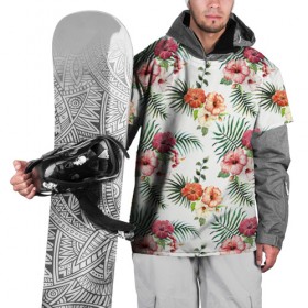 Накидка на куртку 3D с принтом Цветы и бабочки 1 в Санкт-Петербурге, 100% полиэстер |  | Тематика изображения на принте: нежный | паттерн | цветочный