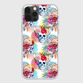 Чехол для iPhone 12 Pro Max с принтом Цветы и бабочки 5 в Санкт-Петербурге, Силикон |  | акварель | нежный | паттерн | цветочек | цветочный