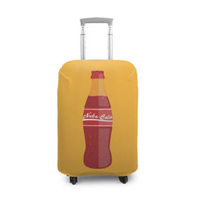 Чехол для чемодана 3D с принтом Нюка-Кола в Санкт-Петербурге, 86% полиэфир, 14% спандекс | двустороннее нанесение принта, прорези для ручек и колес | fallout | nuke cola | нюка кола