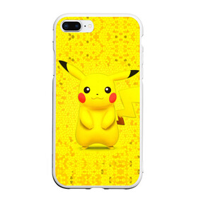 Чехол для iPhone 7Plus/8 Plus матовый с принтом Pikachu в Санкт-Петербурге, Силикон | Область печати: задняя сторона чехла, без боковых панелей | pikachu | pokeboll | pokemon | пикачу | покеболл | покемон