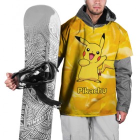 Накидка на куртку 3D с принтом Pikachu в Санкт-Петербурге, 100% полиэстер |  | pikachu | pokeboll | pokemon | пикачу | покеболл | покемон