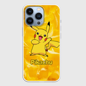 Чехол для iPhone 13 Pro с принтом Пикачу на золотом фоне в Санкт-Петербурге,  |  | pikachu | pokeboll | pokemon | пикачу | покеболл | покемон