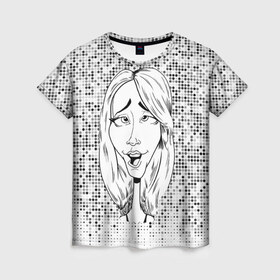 Женская футболка 3D с принтом Камеди стор 3 в Санкт-Петербурге, 100% полиэфир ( синтетическое хлопкоподобное полотно) | прямой крой, круглый вырез горловины, длина до линии бедер | youtube | дженна | дженна марблс | евстиф | камеди | камедистор | ютуб | ютьюб