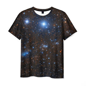 Мужская футболка 3D с принтом Космические дали в Санкт-Петербурге, 100% полиэфир | прямой крой, круглый вырез горловины, длина до линии бедер | вселенная | галактика | звёзды | космическое пространство | космос | созвездие