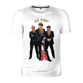 Мужская футболка 3D спортивная с принтом ZZ TOP в Санкт-Петербурге, 100% полиэстер с улучшенными характеристиками | приталенный силуэт, круглая горловина, широкие плечи, сужается к линии бедра | blues | rock | zz top | блюз | зизи топ | музыка | рок