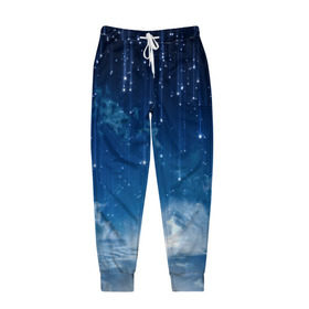 Мужские брюки 3D с принтом Звездное небо в Санкт-Петербурге, 100% полиэстер | манжеты по низу, эластичный пояс регулируется шнурком, по бокам два кармана без застежек, внутренняя часть кармана из мелкой сетки | вселенная | галактика | звезды | небо | ночь