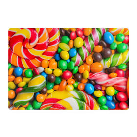 Магнитный плакат 3Х2 с принтом Сладкоежка в Санкт-Петербурге, Полимерный материал с магнитным слоем | 6 деталей размером 9*9 см | вкуснотища | вкусняшки | глазурь | жевачка | карамель | карамельки | конфетки | конфеты | леденец | мармеладки | сахар | сладости