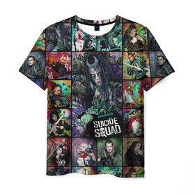 Мужская футболка 3D с принтом Suicide Squad Enchantress в Санкт-Петербурге, 100% полиэфир | прямой крой, круглый вырез горловины, длина до линии бедер | enchantress | june moone | suicide squad | кара делевинь