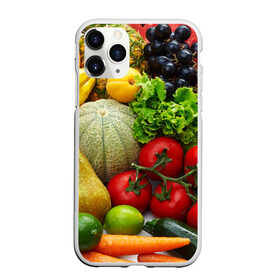 Чехол для iPhone 11 Pro матовый с принтом Богатый урожай в Санкт-Петербурге, Силикон |  | апельсин | баклажан | банан | богатый урожай | виноград | горох | еда | кабачок | капуста | картофель | лимон | морковь | овощи | огурец | перец | персик | помидор | слива | сочные плоды | томат | тыква