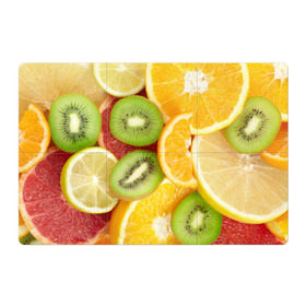 Магнитный плакат 3Х2 с принтом Сочные фрукты в Санкт-Петербурге, Полимерный материал с магнитным слоем | 6 деталей размером 9*9 см | Тематика изображения на принте: апельсин | грейпфрут | десерт | дольки | киви | кусочки фруктов | лайм | лимон | разрез | сечение | фреш | фрукты | цитрусовые