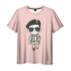 Мужская футболка 3D с принтом SONG JOONG KI в Санкт-Петербурге, 100% полиэфир | прямой крой, круглый вырез горловины, длина до линии бедер | korea | song joong ki | дорамы. дорама | корейская дорама | корейские дорамы | корея | потомки солнца | сон чжун ки | сон чжунки | чжун ки