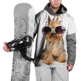 Накидка на куртку 3D с принтом Модница в Санкт-Петербурге, 100% полиэстер |  | Тематика изображения на принте: fashion | животное | красавица | лучший друг | модница | няша | очки | причёска | собака | собачка | щенок | щеночек