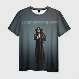 Мужская футболка 3D с принтом Undertaker WWE в Санкт-Петербурге, 100% полиэфир | прямой крой, круглый вырез горловины, длина до линии бедер | undertaker | wwe | рестлинг | спорт