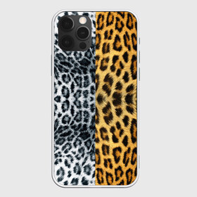 Чехол для iPhone 12 Pro Max с принтом Леопард Снежный Барс в Санкт-Петербурге, Силикон |  | textures | барс | животное | леопард | пятна | снежный | текстура | чёрное с белым