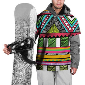 Накидка на куртку 3D с принтом Зимбабве в Санкт-Петербурге, 100% полиэстер |  | Тематика изображения на принте: африка | орнамент | этнический | этно