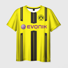 Мужская футболка 3D с принтом Borussia Dortmund в Санкт-Петербурге, 100% полиэфир | прямой крой, круглый вырез горловины, длина до линии бедер | боруссия | дортмунд