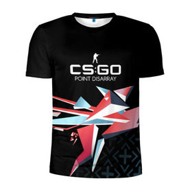 Мужская футболка 3D спортивная с принтом cs:go - Point Disarray style (Буйство красок) в Санкт-Петербурге, 100% полиэстер с улучшенными характеристиками | приталенный силуэт, круглая горловина, широкие плечи, сужается к линии бедра | cs | csgo | го | кс