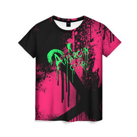 Женская футболка 3D с принтом cs:go - Neon Revolution в Санкт-Петербурге, 100% полиэфир ( синтетическое хлопкоподобное полотно) | прямой крой, круглый вырез горловины, длина до линии бедер | cs | csgo | го | кс
