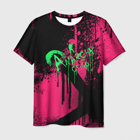 Мужская футболка 3D с принтом cs:go - Neon Revolution в Санкт-Петербурге, 100% полиэфир | прямой крой, круглый вырез горловины, длина до линии бедер | cs | csgo | го | кс