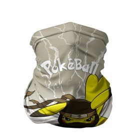 Бандана-труба 3D с принтом Pikachu в Санкт-Петербурге, 100% полиэстер, ткань с особыми свойствами — Activecool | плотность 150‒180 г/м2; хорошо тянется, но сохраняет форму | Тематика изображения на принте: pikachu | pokeball | pokemon | пикачу | покеболл | покемон