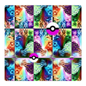 Магнитный плакат 3Х3 с принтом Pokeball в Санкт-Петербурге, Полимерный материал с магнитным слоем | 9 деталей размером 9*9 см | pokeball | pokemon | покебол | покемон