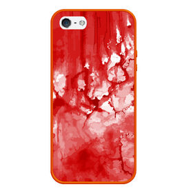 Чехол для iPhone 5/5S матовый с принтом Кровь в Санкт-Петербурге, Силикон | Область печати: задняя сторона чехла, без боковых панелей | брызги | капли | кровь | ужас | хэллоуин