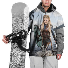 Накидка на куртку 3D с принтом Лагерта в Санкт-Петербурге, 100% полиэстер |  | Тематика изображения на принте: викинги