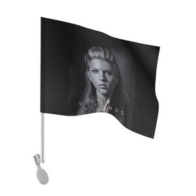 Флаг для автомобиля с принтом Лагерта в Санкт-Петербурге, 100% полиэстер | Размер: 30*21 см | викинги