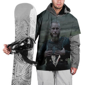 Накидка на куртку 3D с принтом Рагнар Лодброк в Санкт-Петербурге, 100% полиэстер |  | викинги