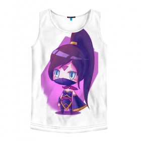 Мужская майка 3D с принтом Templar Assassin Cute в Санкт-Петербурге, 100% полиэстер | круглая горловина, приталенный силуэт, длина до линии бедра. Пройма и горловина окантованы тонкой бейкой | Тематика изображения на принте: dota | dota 2 | дота | дотан | раки | темпларка