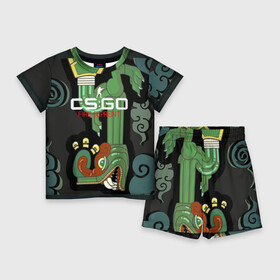 Детский костюм с шортами 3D с принтом cs:go   Fire Serpent (Огненный змей) в Санкт-Петербурге,  |  | Тематика изображения на принте: ak | cs | csgo | fire | seprent | го | змей | кс | огненный | тайное