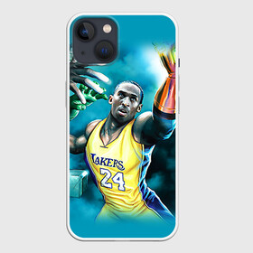 Чехол для iPhone 13 с принтом Kobe Bryant в Санкт-Петербурге,  |  | kobe bryant | lakers | los angeles lakers | nba. | баскетбол | баскетболист | коби брайант | лайкерс | лос анджелес лейкерс | нба